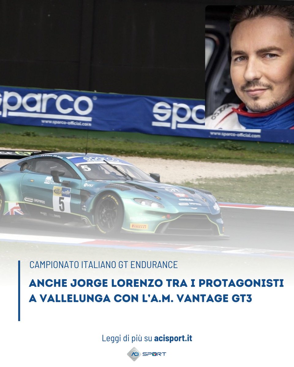CIGranTurismo's tweet image. Jorge Lorenzo scende in campo a Vallelunga!
Il pilota maiorchino, vincitore di 3 mondiali in MotoGP, sarà al volante dell’AM di L&amp;amp;A Infinity Racing, in coppia con Alatalo e Raughathan.
➡️ tinyurl.com/3anw2b7h

#ACISport #CIGT #GTEndurance

➡️