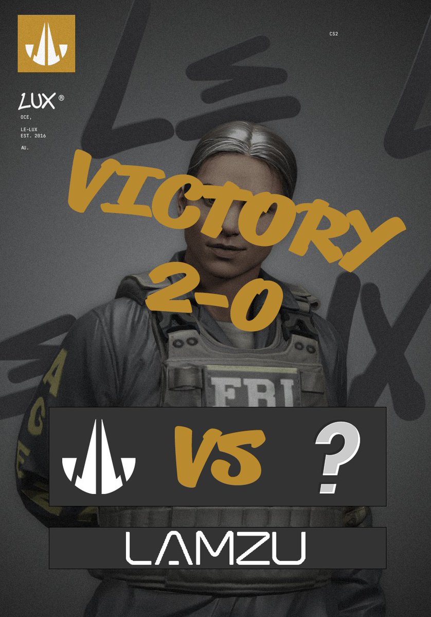 LELUXEsports's tweet photo. !! @ESEA !!
After a hard fought first map and a unfortunate 5v4 Second map we take victory over #EASYRIDERS with a 2-0 we play again tomorrow with a rematch against @DeadWeightOCE in the Lower bracket final.
Thank you @OnlyJoshinTV for the Cast tonight.
#LETSGOLUX #LUXCS https://t.co/mtiynrYAE9
