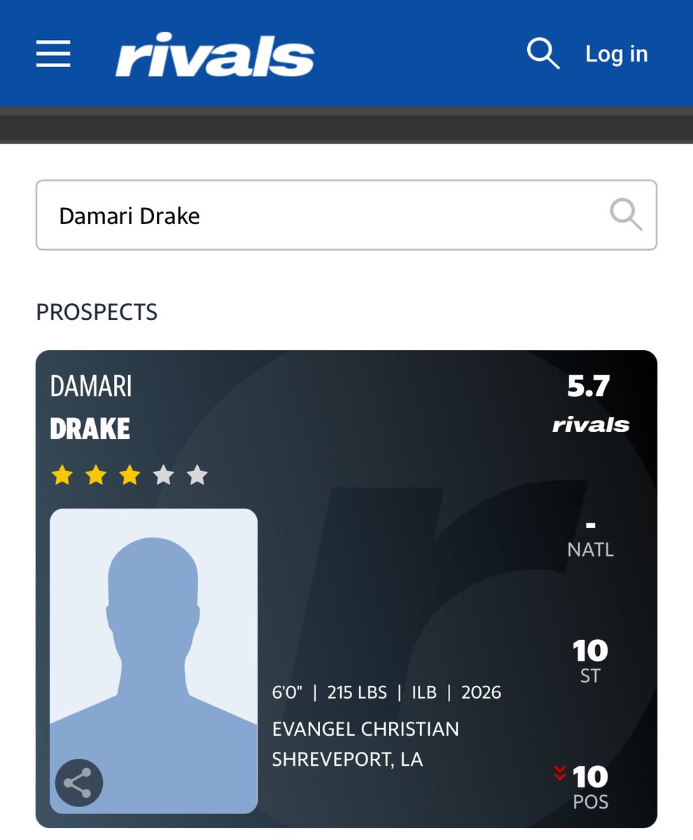 Damari Drake π§± (@hitstick_6) on Twitter photo #AGTG I am beyond blessed to be ranked as a 3π by <a href="/Rivals/">Rivals</a> <a href="/CoachHouston4/">Shaun Houston</a> <a href="/KramerHagan/">Kramer Hagan</a> <a href="/EvangelEagles01/">Evangel Christian Academy/Shreveport</a> #AGTG I am beyond blessed to be ranked as a 3π by <a href="/Rivals/">Rivals</a> <a href="/CoachHouston4/">Shaun Houston</a> <a href="/KramerHagan/">Kramer Hagan</a> <a href="/EvangelEagles01/">Evangel Christian Academy/Shreveport</a>