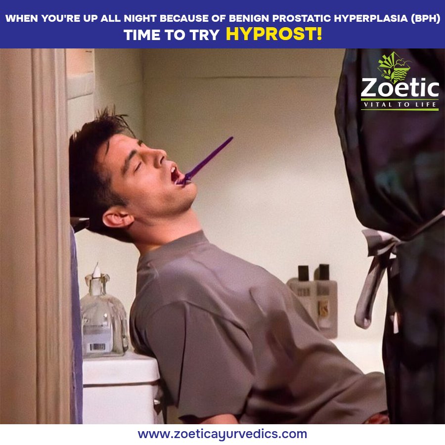 ZoeticAyurvedic's tweet photo. Struggling with sleepless nights due to #BenignProstaticHyperplasia? It's time to try #Hyprost from #ZoeticAyurvedics. Don't let #BPH disrupt your #life. Get started today!
Order now at: https://t.co/00FY9br3RO
#ProstateHealth #ProstateWellness #Memes #MemeMarketing https://t.co/5zCMRJMHOy