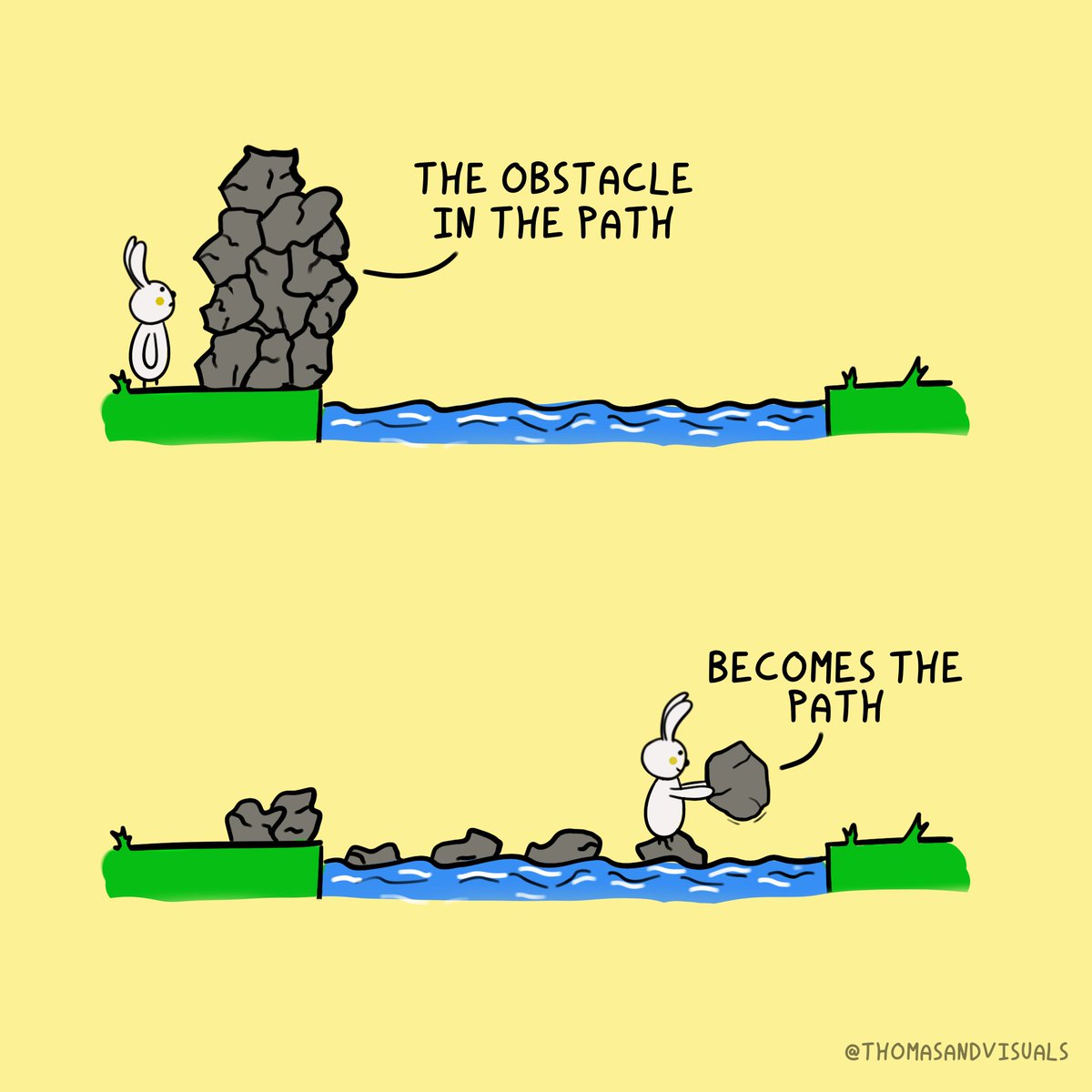 thomasandvisual's tweet image. 💡 The obstacle is the way. 
Turn challenges into opportunities.