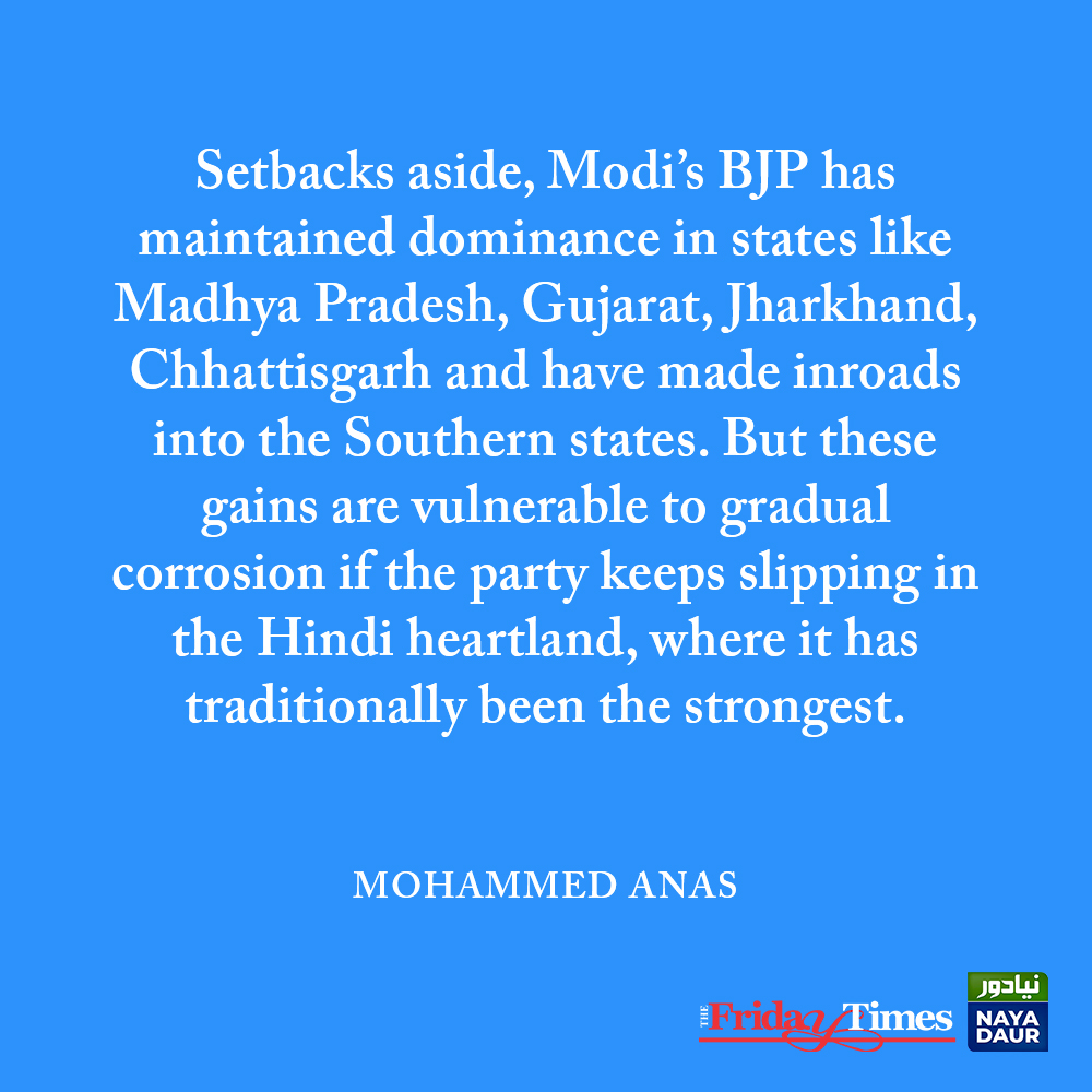 TFT_'s tweet photo. Just after the first phase of polling, Modi pulled out old rabbits from his hat, the Musalmaan, Pakistan, Mandir, and even references to the mangal sutra. He uttered Musalmaan at least 421 times in the short span of his campaign. Writes @anasalig

Read👇
https://t.co/24DSLsKGBM https://t.co/yhXWb4Wr5q