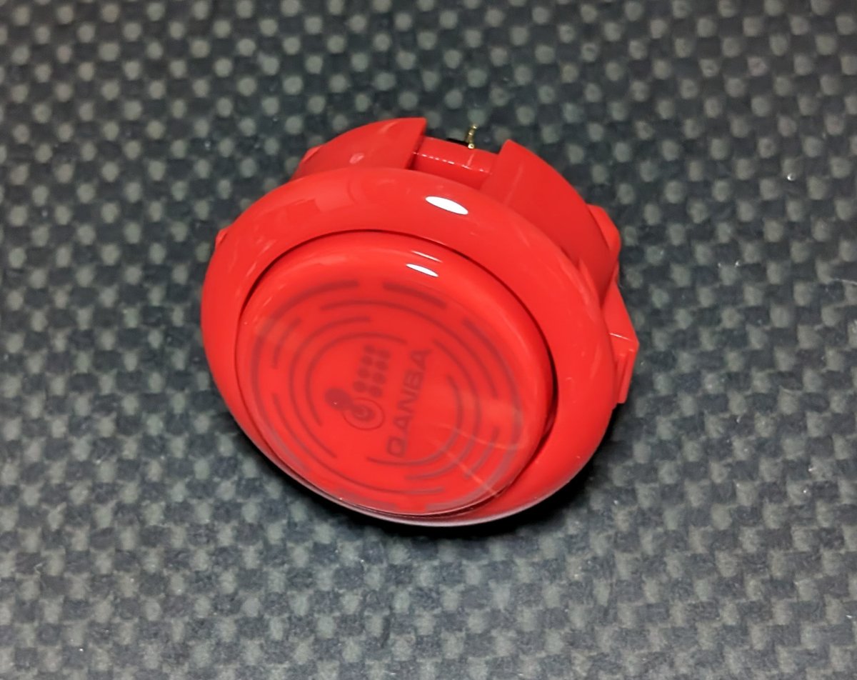 Qanba D-liteボタン 24Φ 24mm 10個 はめ込み式 アケコン DRMFTG DRM JS