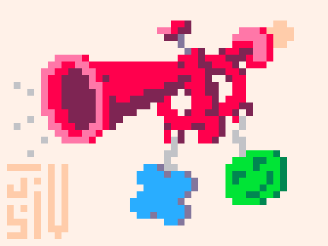 Jusiv_'s tweet photo. Baby's first trumpet
#ToyInstrument @Pixel_Dailies #Pixel_Dailies #PixelArt #PICO8
(2316x Streak!) https://t.co/BkDu7ccs7X
