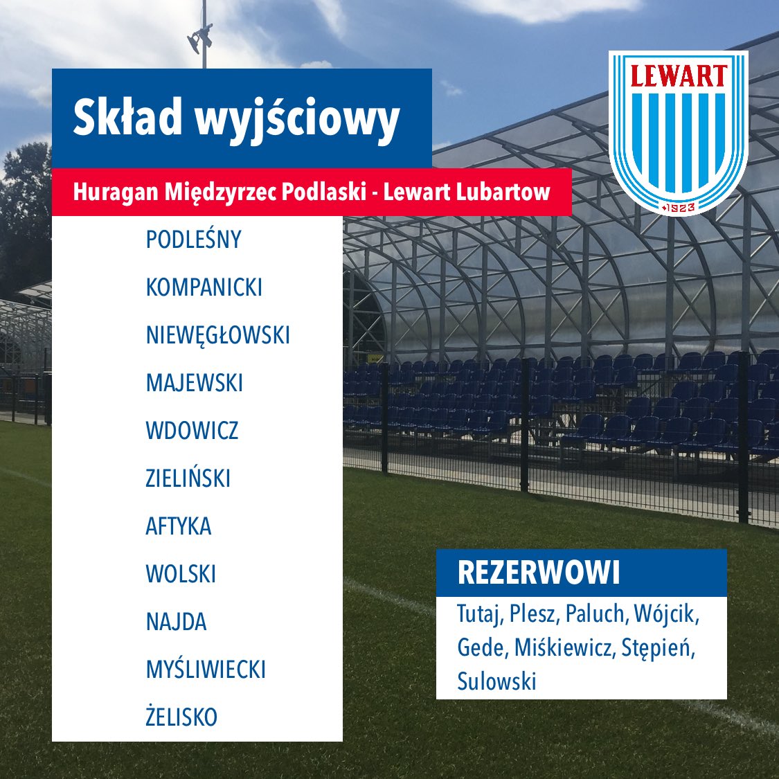 mkslewart's tweet photo. Huragan - Lewart start godzina 15:00 https://t.co/UNVeE4fvfM