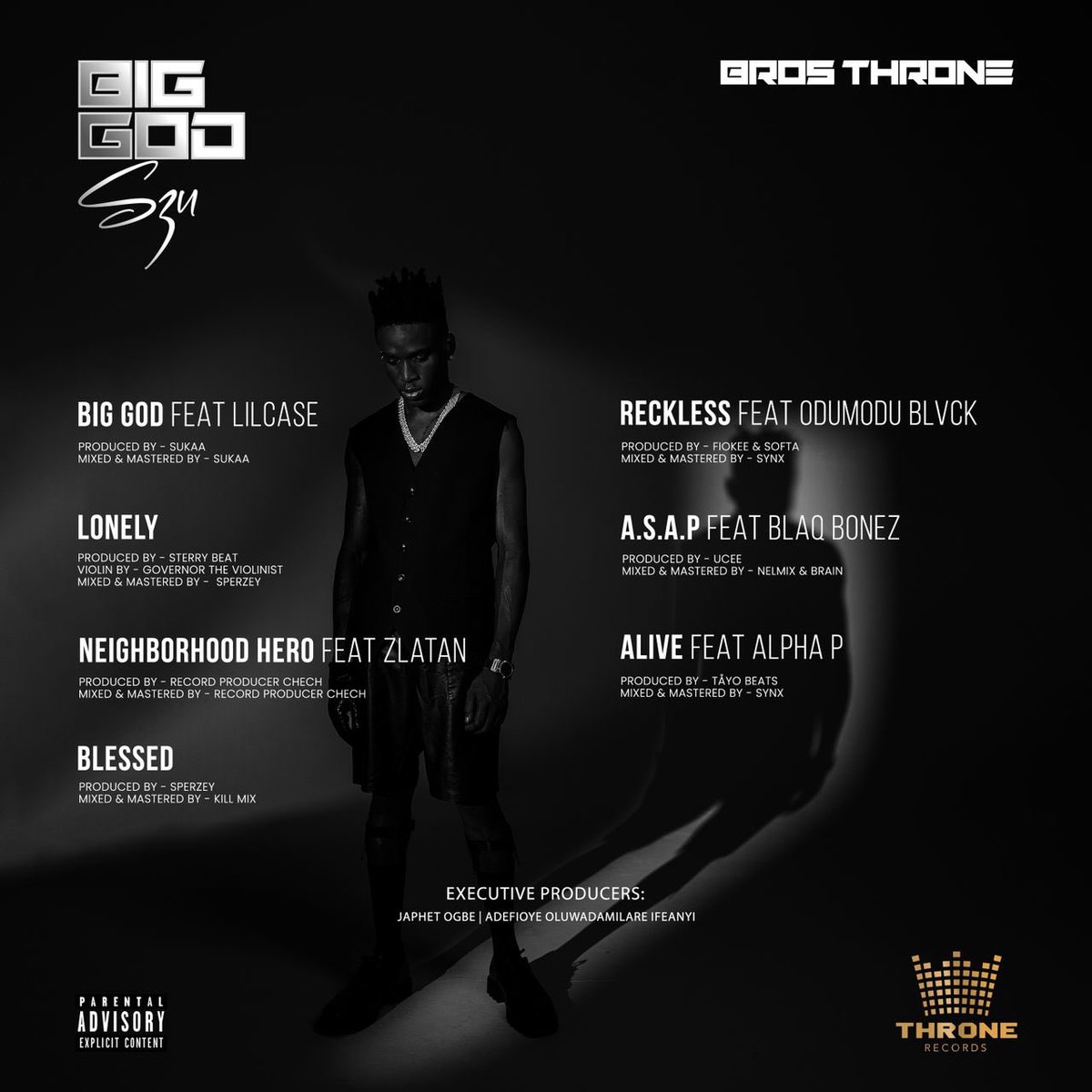 Mbahdeyforyou's tweet photo. Omo na full squad Bros Throne bring for this new “Big God Szn” EP🥵

 >> Zlatan, OdumoduBlvck, Blaqbonez, Alpha P and LilCase👏🏼

https://t.co/0C2W5x6NBo https://t.co/hUepBNkpZ9