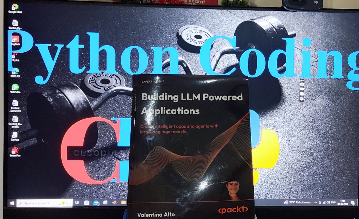 clcoding's tweet photo. Building LLM Powered Applications: Create intelligent apps and agents with large language models https://t.co/OdHTwmGHQu https://t.co/zzFLp3d62w