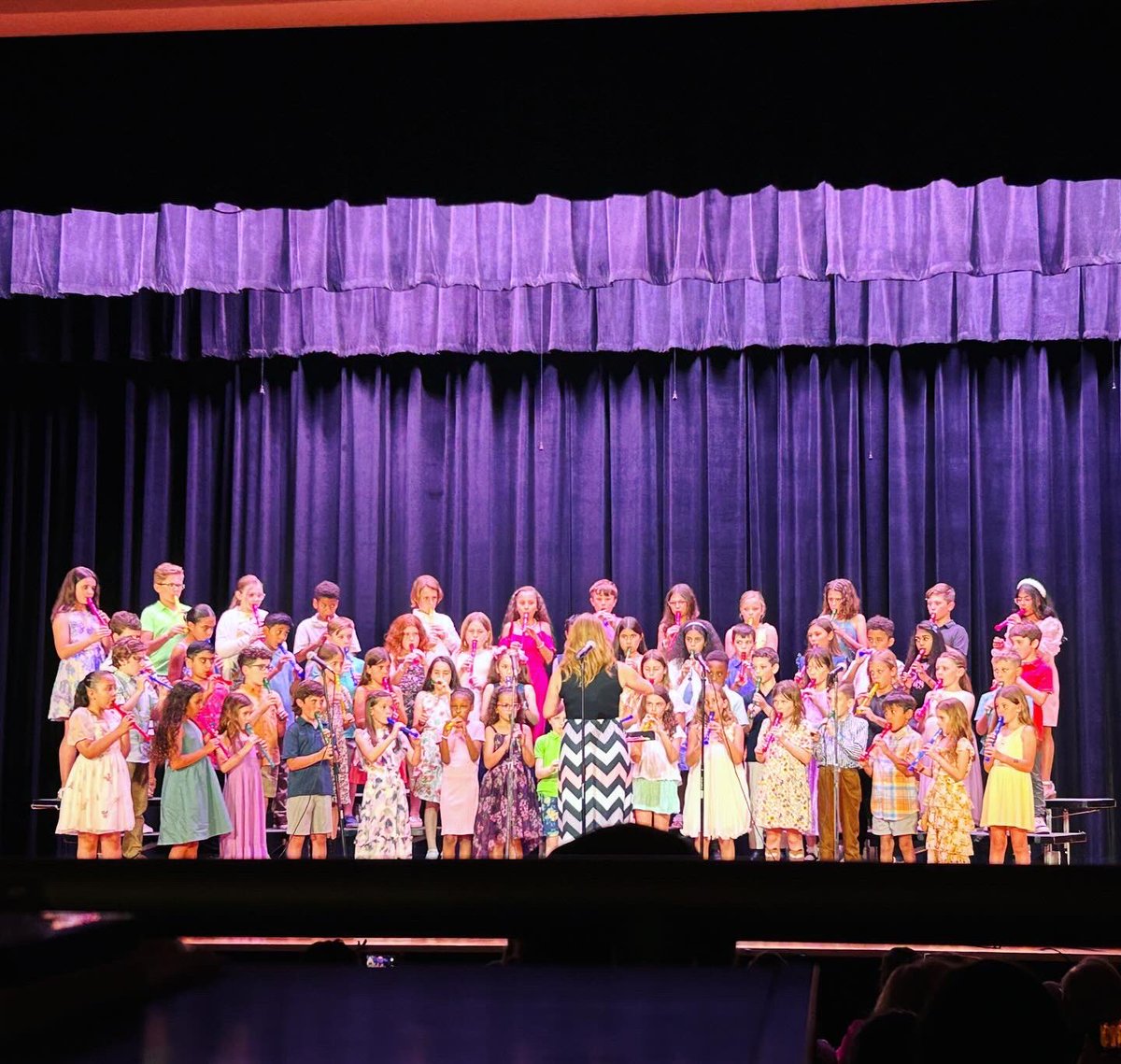 Thursday night was another outstanding concert by the 3rd &amp; 4th Graders 🎶✨
Lots of singing, Beginner Band playing, some surprise sunglasses, and -of course- the recorders!
Congrats &amp; Bravo to all performers! 
#MPSDK8 #springconcert #musiceducation #bravo