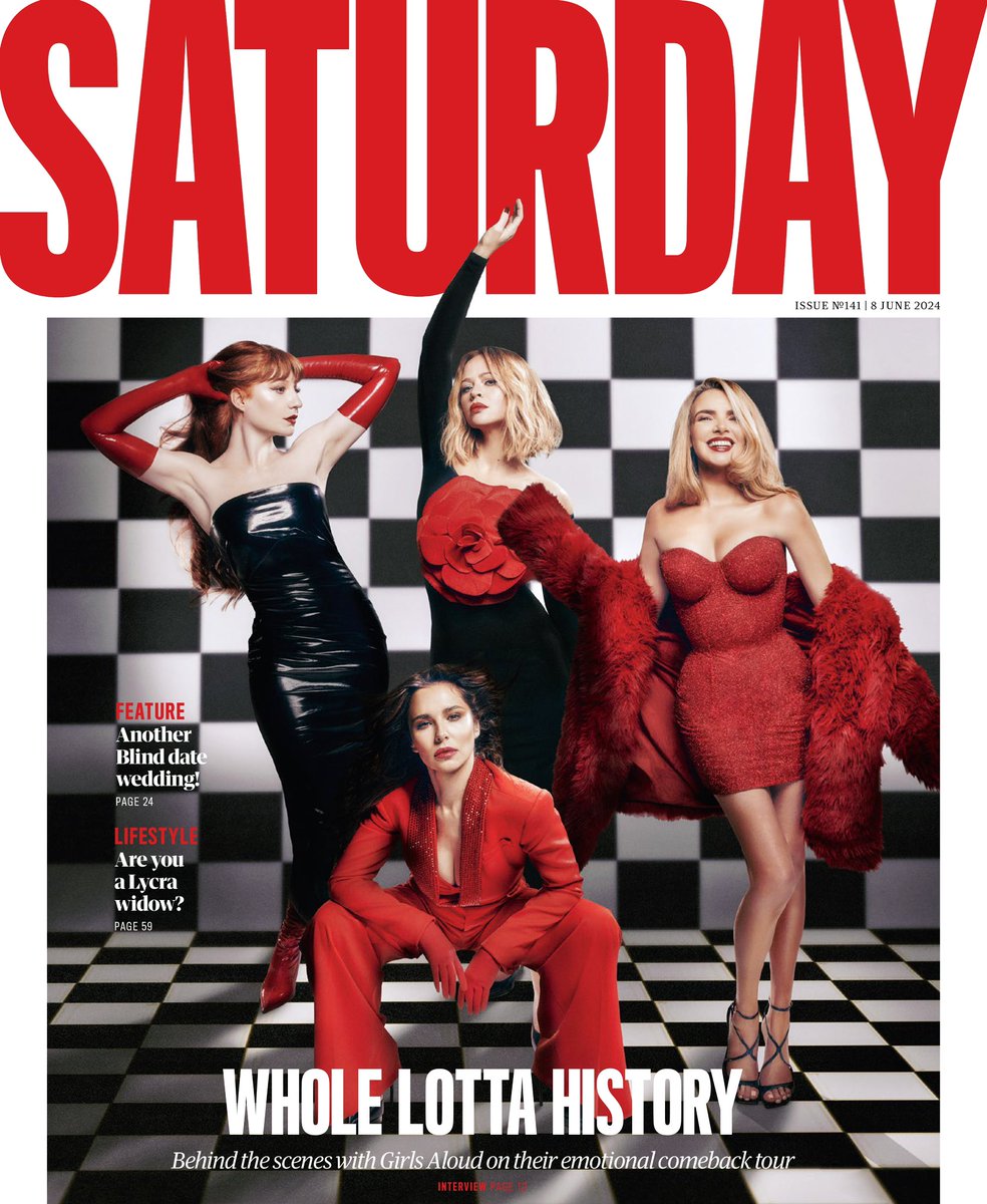 willbeach__'s tweet image. A nice Saturday morning seeing my cover of @GirlsAloud on the front of the @guardian Saturday magazine //