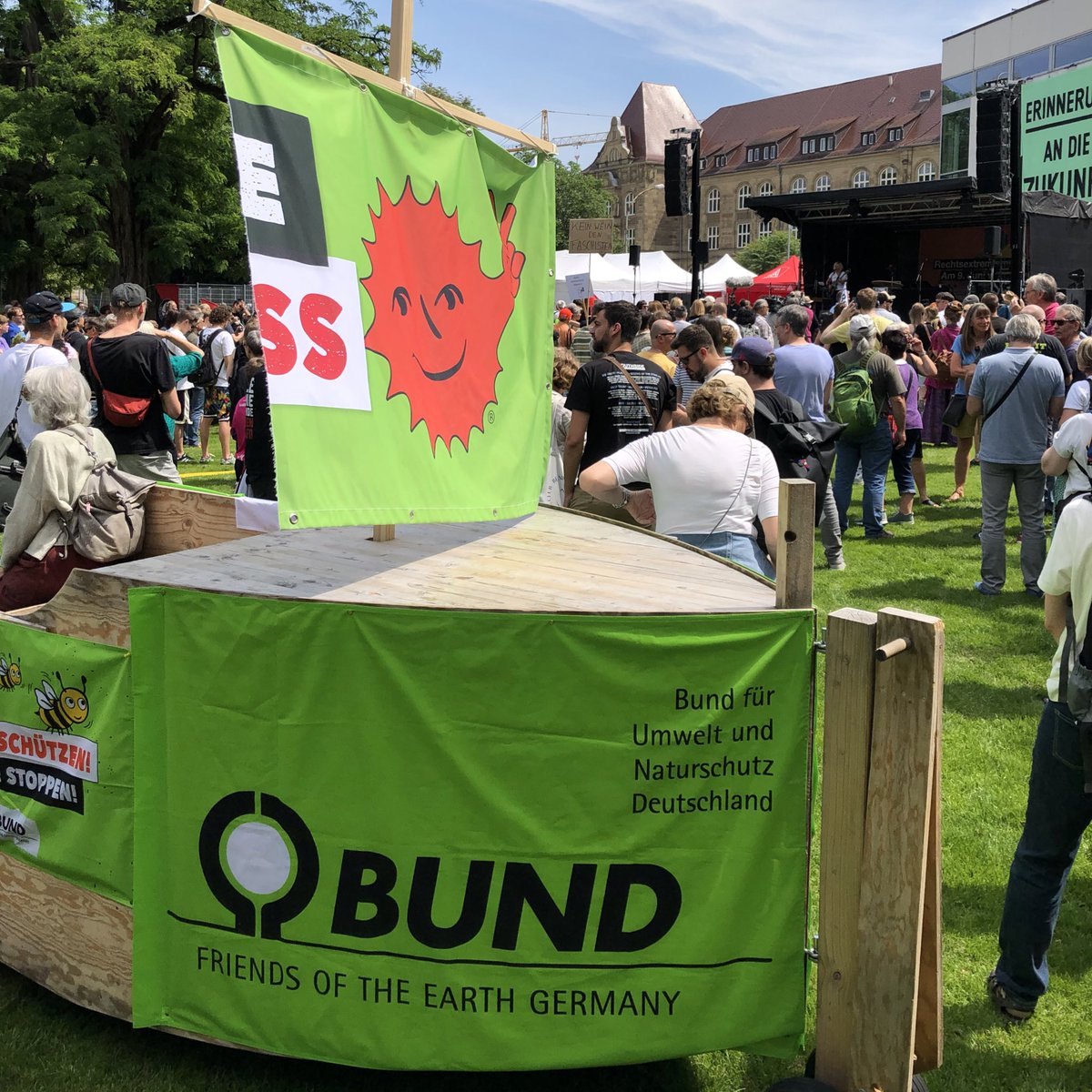 Und natürlich sind wir auch mittendrin  für Klima, Natur und Umwelt! Danke an alle, die hier sind! #natuerlichwaehlen #rsdv0711