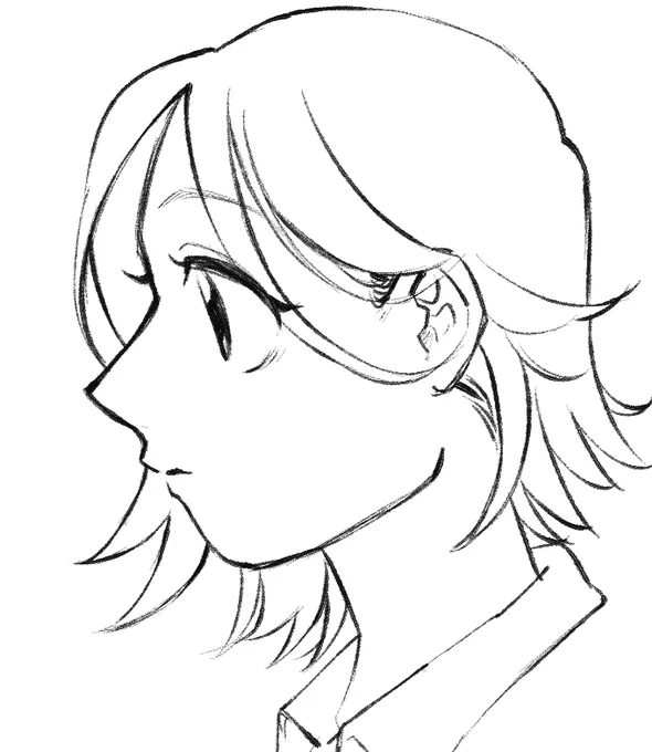 横顔ばっか落書き
#山羊創作 