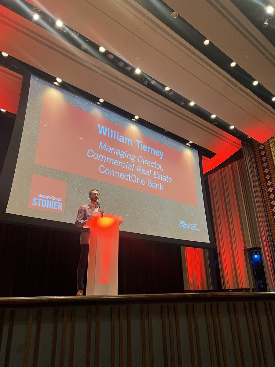 So proud of <a href="/william_tierney/">William Tierney</a> who delivered the opening address at <a href="/ABABankers/">American Bankers Association</a> #Stonier