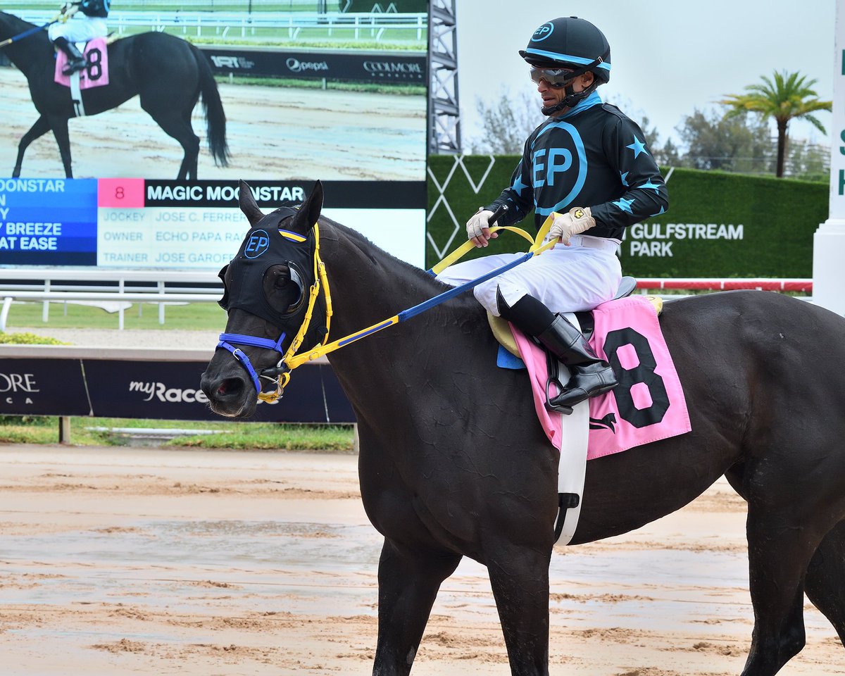JGaroffalo's tweet photo. #8Jun Magic Moonstar

Jockey: Jose Ferrer
Trainer: Jose Garoffalo
Owner: Echo Papa Racing Corp
Claiming $10,000 • Tapeta 

3️⃣rd victory for Jose Garoffalo #GulfstreamPark #RoyalPalmMeet Friday, June 7, 2024 #TeamGaroffalo

📸 @coglianesephoto / Lauren King / @RyanFromChicago https://t.co/2yBhY4Yq6p