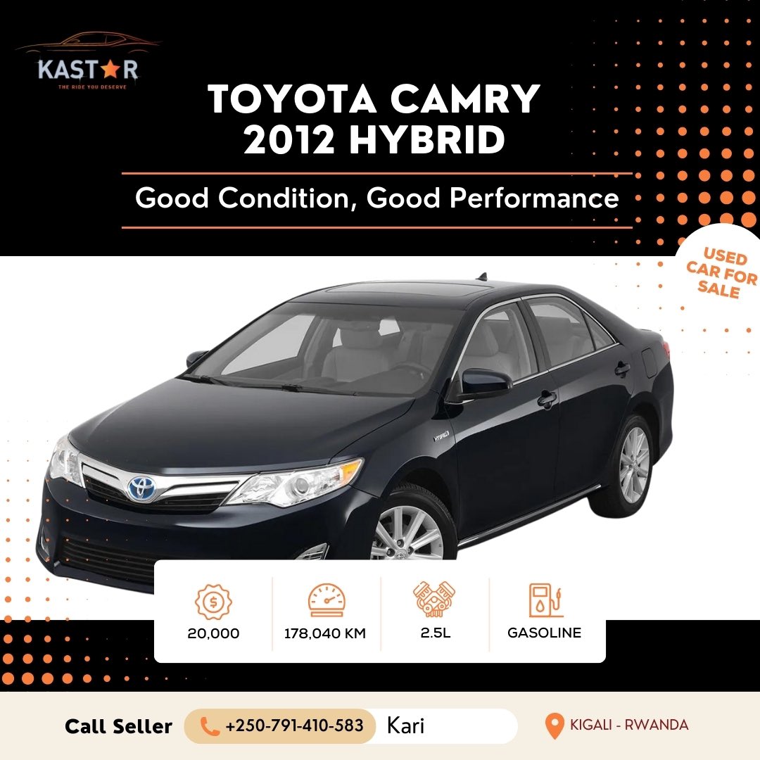 Kastarauto's tweet photo. 2012 Toyota Camry Hybrid (Hybrid XLE) now on SALE

Heated Seats✅
Open roof✅
A/C✅
Asking price: 13M

Visit https://t.co/XGgyUmdkx0 or DM for detailed explanations https://t.co/9u4e98RNb7