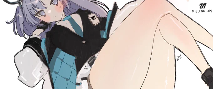 人の子よ、ふとももを盛りなさい… #ブルアカ 