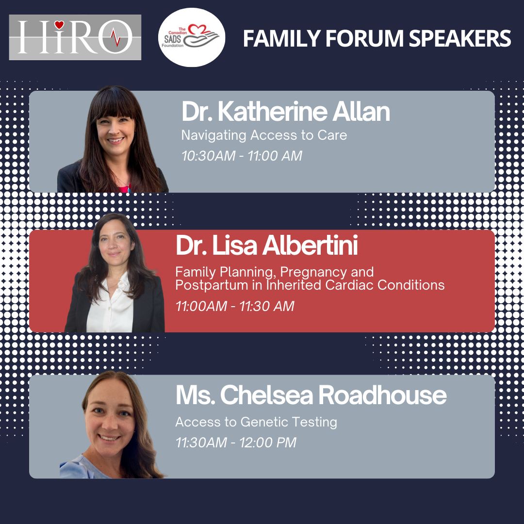 Hearts in Rhythm Organization (@heartsinrhythm) on Twitter photo Reminder! Our HiRO <a href="/CanadianSADS/">The Canadian SADS Foundation</a> Family Forum is taking place at 10:30 am EST today! We're looking forward to welcoming patients and families to join us in-person, or virtually.
Join sessions virtually here: event.fourwaves.com/4fc41cd0-0137-… Reminder! Our HiRO <a href="/CanadianSADS/">The Canadian SADS Foundation</a> Family Forum is taking place at 10:30 am EST today! We're looking forward to welcoming patients and families to join us in-person, or virtually.
Join sessions virtually here: event.fourwaves.com/4fc41cd0-0137-…