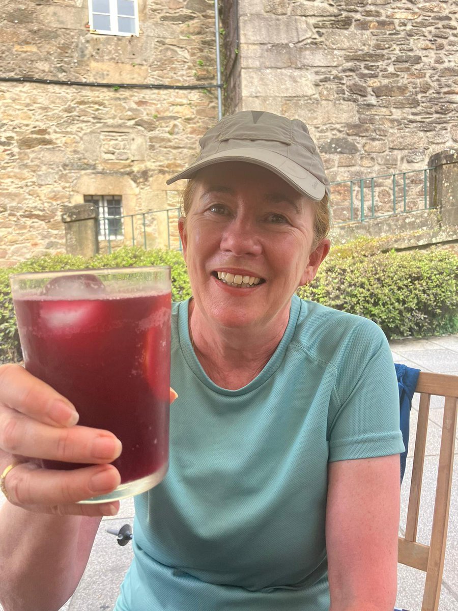 After 37 days on the road and 779KM walked, a tired but delighted Aisling arrived at Santiago Cathedral on Thursday. Many wonderful experiences &amp; happy memories to cherish. Very grateful for support from home. It refreshed tired limbs &amp; soothed blisters.gofund.me/61a6b63d