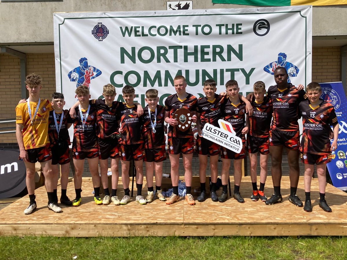 Ballymena Cúchulainns have won the U15 Shield competition at the <a href="/NorthernGAAmes/">Northern Community Gaelic Games</a> in Manchester today 🏆

The boys from <a href="/dunclugcollege/">Dunclug College</a> and <a href="/SPCBallymena/">St Pat's Ballymena</a> have been working together as part of the Ulster GAA Cúchulainn Initiative since February 😀

Well done to all involved! 👏