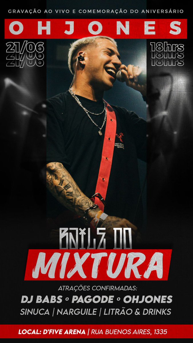 Espero vocês no meu aniversário, gravação ao vivo do meu show! 🙏🏽🥹

Vai ter 2 horas de pagodão e muito funk da rainha <a href="/_oivocetemfogo/">babs santana 🎸🤘🏽</a> ! ❤️‍🔥

Ingresso antecipado 20 mangos, me chama no Pv qualquer coisa, espero vcs carai!