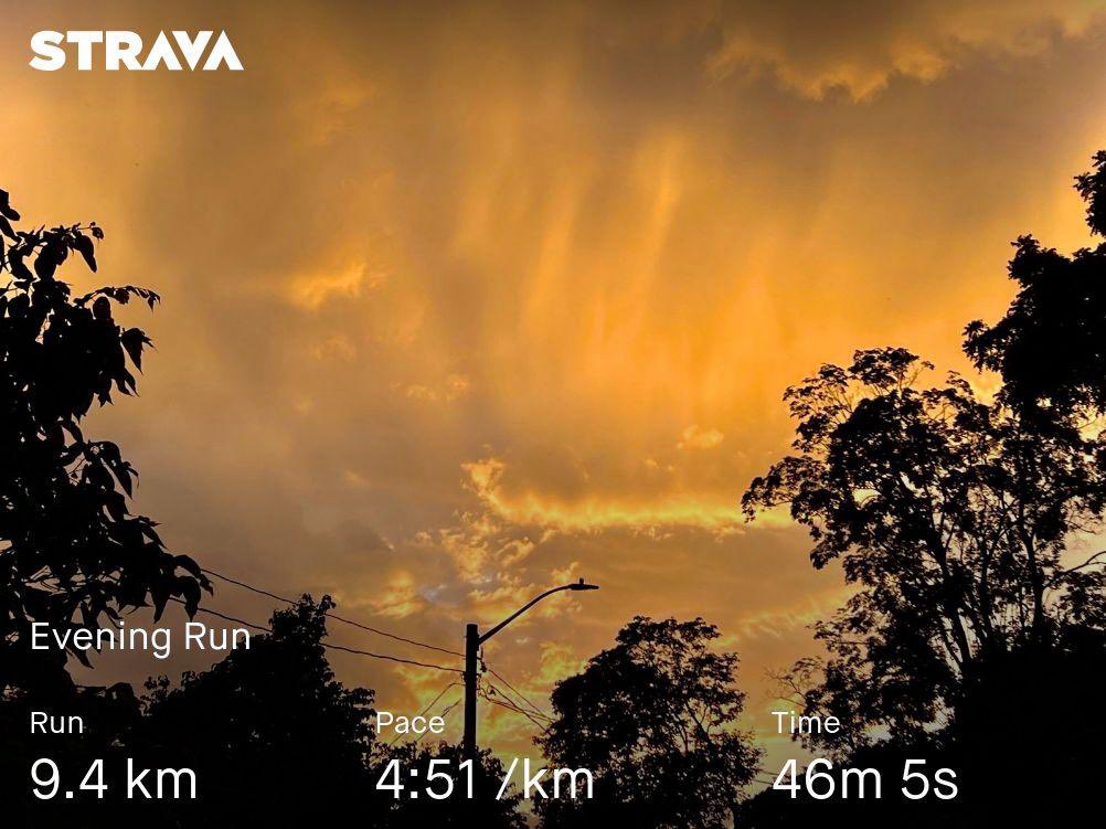 Check out my run on Strava.
strava.app.link/HAnMSeVhgKb  Thursday night’s golden hour outdid itself
