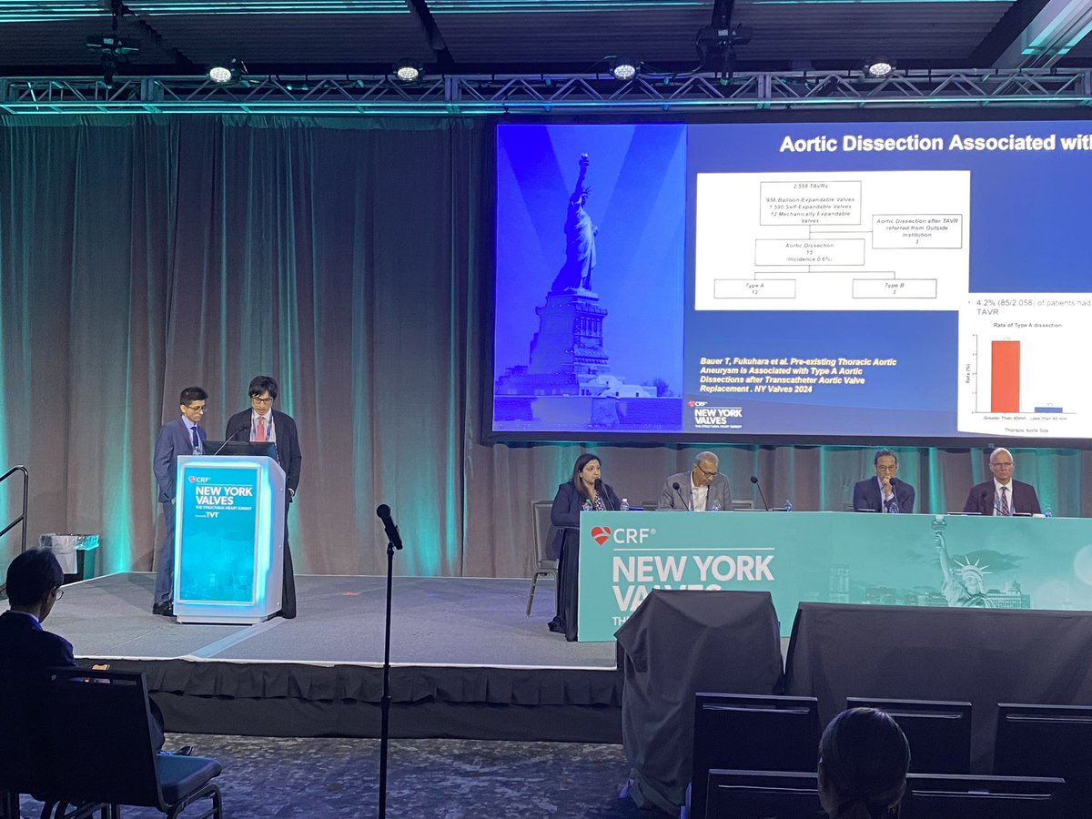 Amazing meeting #NYValves2024 <a href="/crfheart/">Cardiovascular Research Foundation</a>. Great talks and live cases. Had the pleasure of presenting with <a href="/ShinFukuharaMD/">Shinichi Fukuhara, MD</a> on cath lab emergencies. Looking forward #NYValves2025!