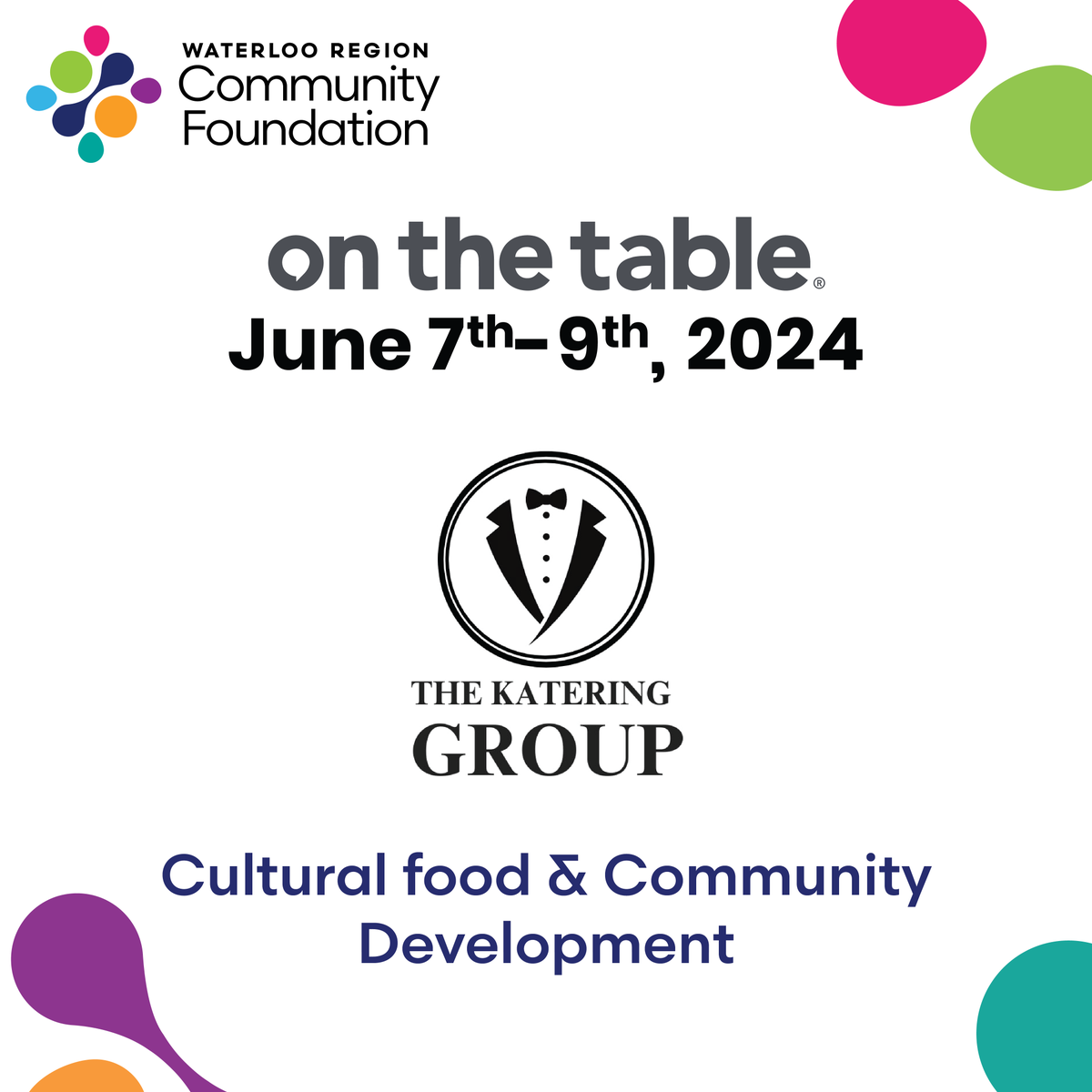 WRCommFdn's tweet photo. Join The Katering Group's On The Table conversation: "Cultural food &amp; Community Development" on Sunday, June 9 at 2:00 PM!

Register here: https://t.co/bnQrimsCTb
#onthetablewr https://t.co/ibahSHvdV5