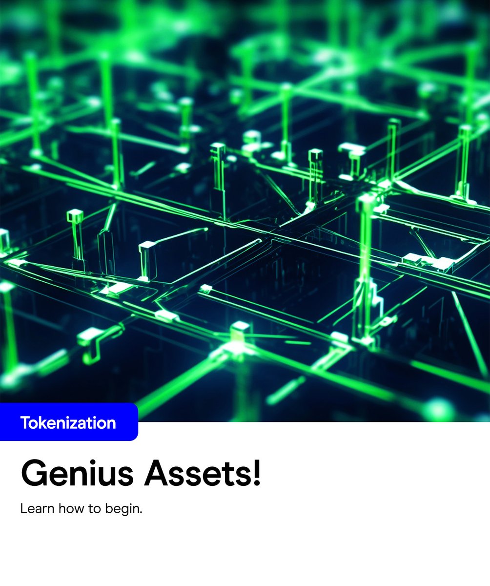 GeniusAssets's tweet image. 💡 Curious about tokenization? #GeniusAssets is your gateway to innovative investing. Learn how to begin. 

#TokenizeNow #ExclusiveAssets