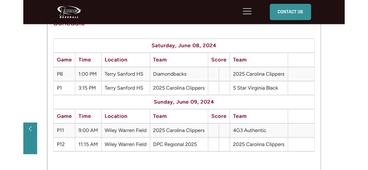 Clippers_2022's tweet photo. 2025 and 2027 Carolina Clippers are ready to kick off the summer season with @IMPACTBASEBALL_  at the Capital City Classic! https://t.co/TjpSCSerZp