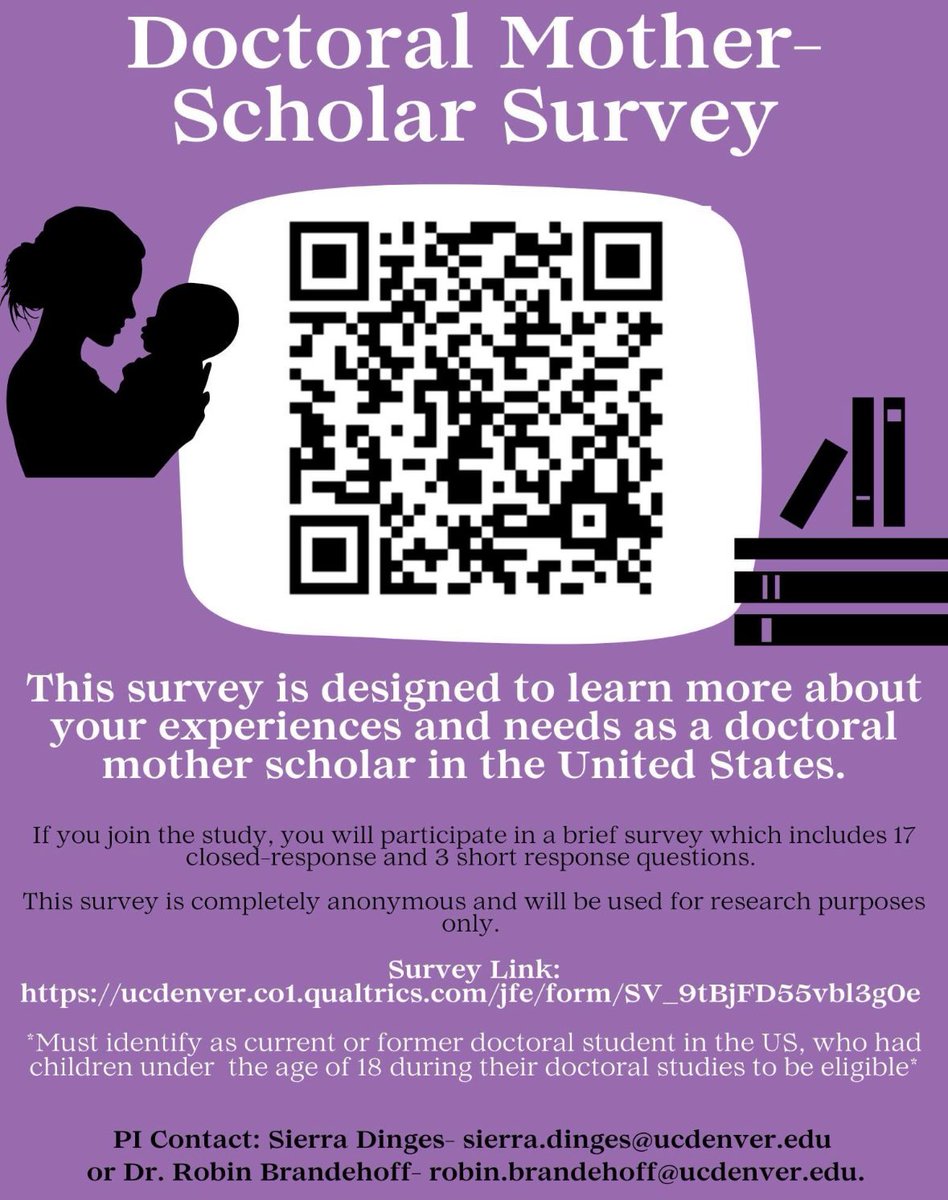 Survey closes Monday! Thank you to those that have participated already 💖 #phdchat #phdmama #scholar #research #academia