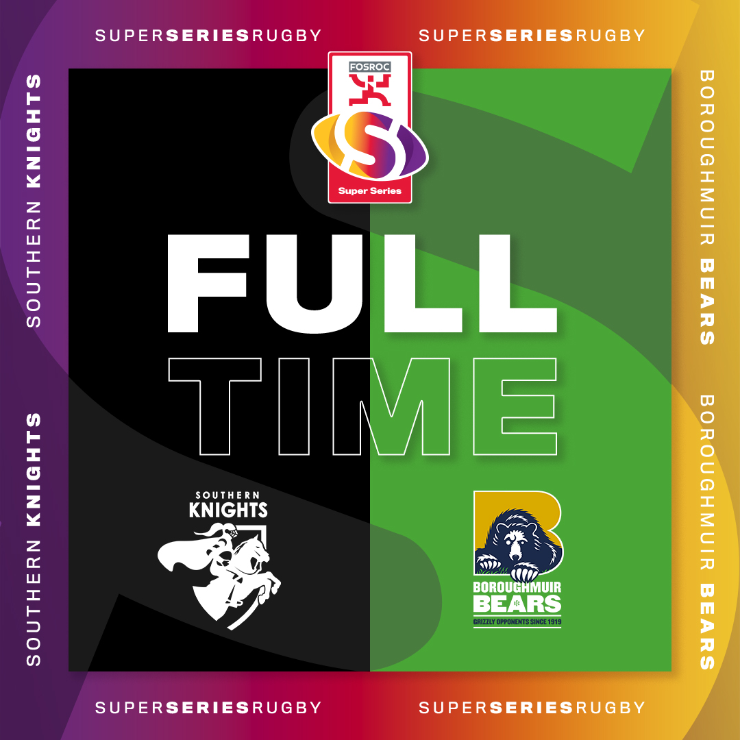 Arnold Clark Premierships (@scotrugbyprems) on Twitter photo It's <a href="/MuirBears/">Boroughmuir Bears</a> who earn fifth place in the 2024 FOSROC Super Series sprint with a dominant display over <a href="/Sthrn_Knights/">🛡 Southern Knights</a> in the 209th, and final, match of Super Series rugby
Southern Knights 24-47 Boroughmuir Bears
#FOSROCSuperSeries It's <a href="/MuirBears/">Boroughmuir Bears</a> who earn fifth place in the 2024 FOSROC Super Series sprint with a dominant display over <a href="/Sthrn_Knights/">🛡 Southern Knights</a> in the 209th, and final, match of Super Series rugby
Southern Knights 24-47 Boroughmuir Bears
#FOSROCSuperSeries