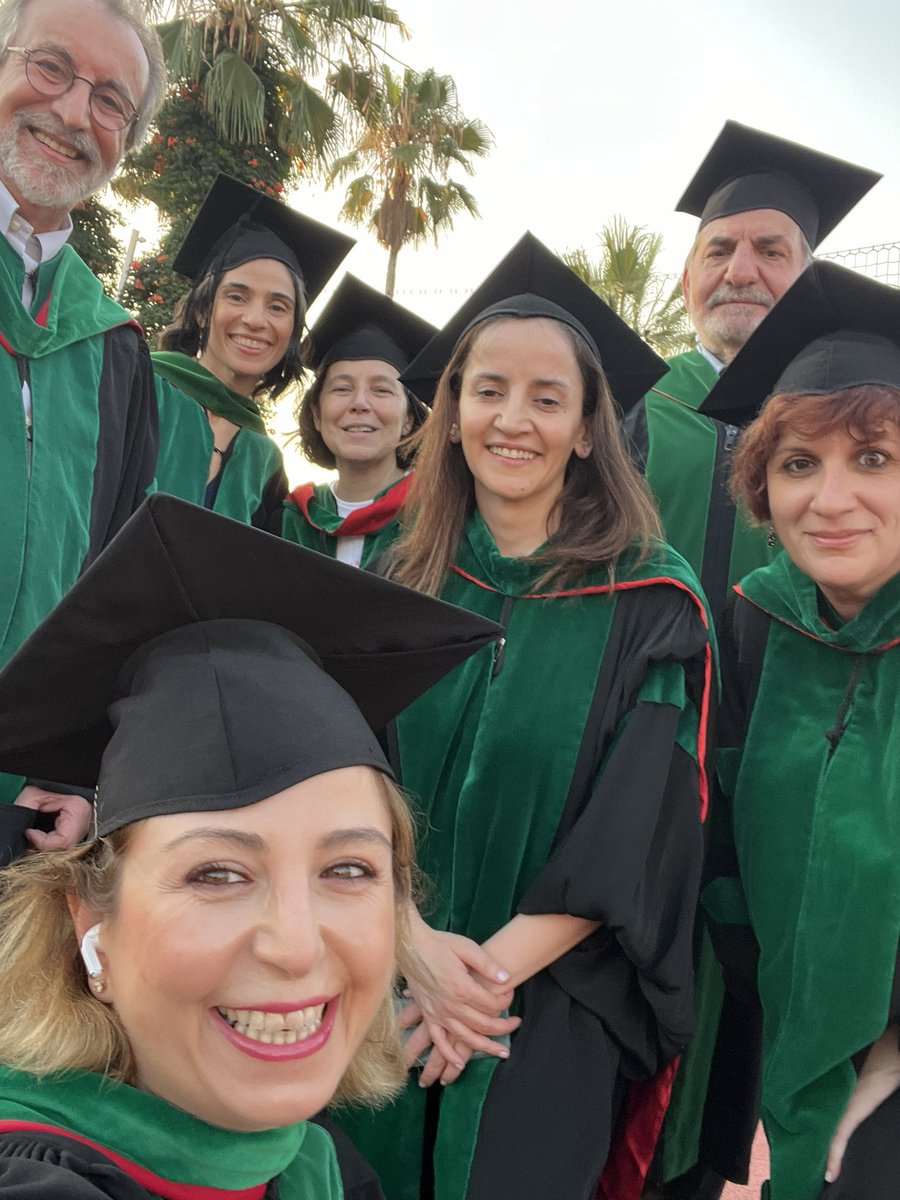 IDinBeirut's tweet photo. last one from yesterday’s #AUBGRAD24 our teachers @AtwehSamir @mahmoudchoucair respect and gratitude https://t.co/lLpJBtMY0Q