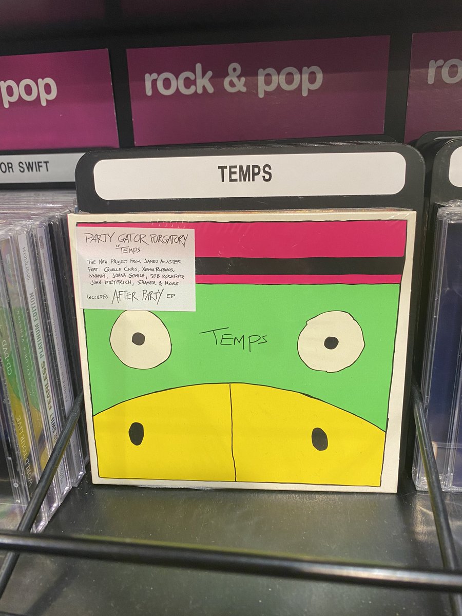 ThreeLineWhips's tweet image. temps album spotted in hmv ‼️😱 (my annual twitter post)
