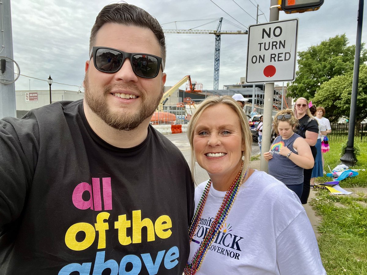 ElectZachCramer's tweet photo. Was very cool to run into the next governor of Indiana @mccormickforgov at the @indypride parade! https://t.co/vbZxANQL6b