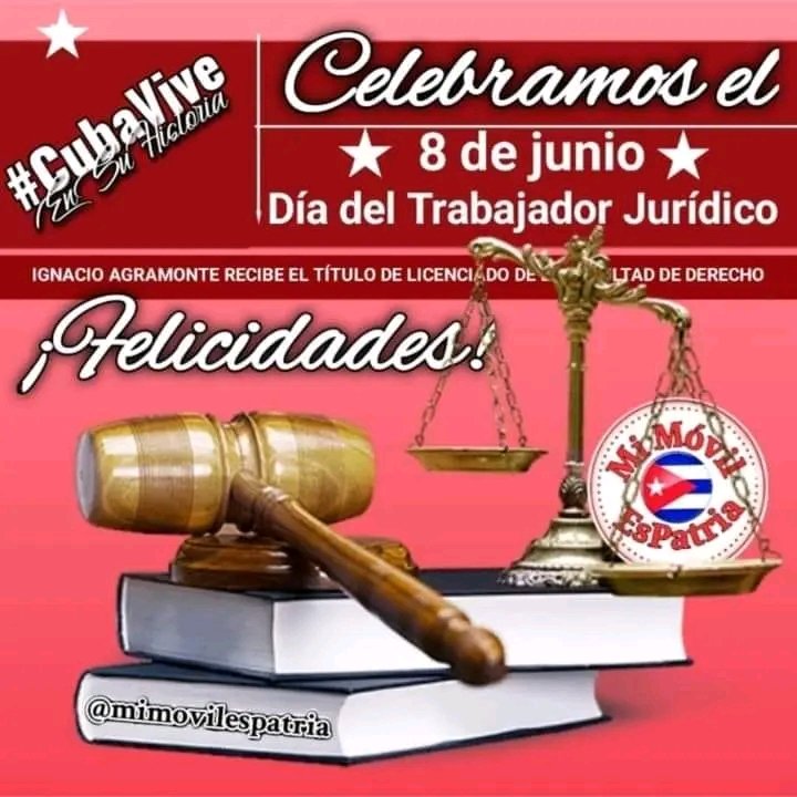 AriasJudet's tweet photo. Muchas felicidades a los juristas en su día, en especial los de #Moa. #PoderPopularMoa
#MoaPrimeraPorElTrabajo
#HolguinSi #Cuba https://t.co/y1XLd3iums