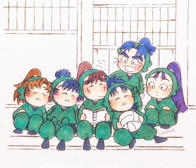 長屋はしょっちゅう描いてる