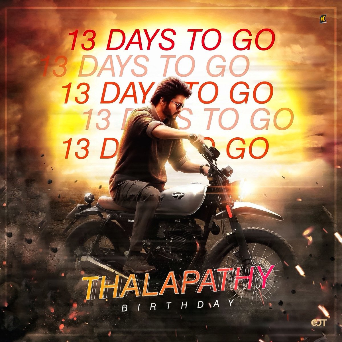 PowerCenter_Off's tweet photo. 13 Days To Go #GOAT Birthday Fest ❤️🔥
#TheGreatestOfAllTime @actorvijay #TeamCDT https://t.co/17TkhncLGc