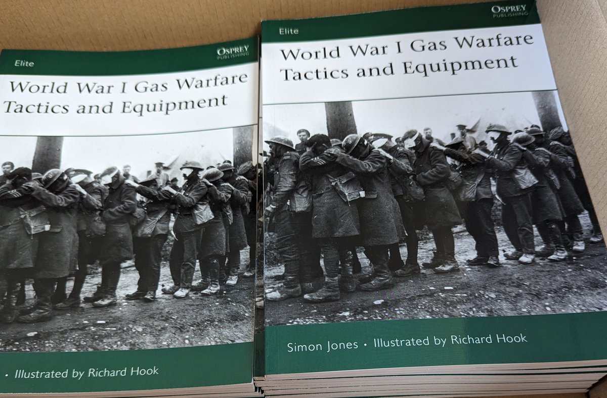 For those waiting for the Gas Warfare title and multi-buys, I'm pleased to say that these copies have arrived and will be shipped on Monday. simonjoneshistorian.com/2024/05/24/war…