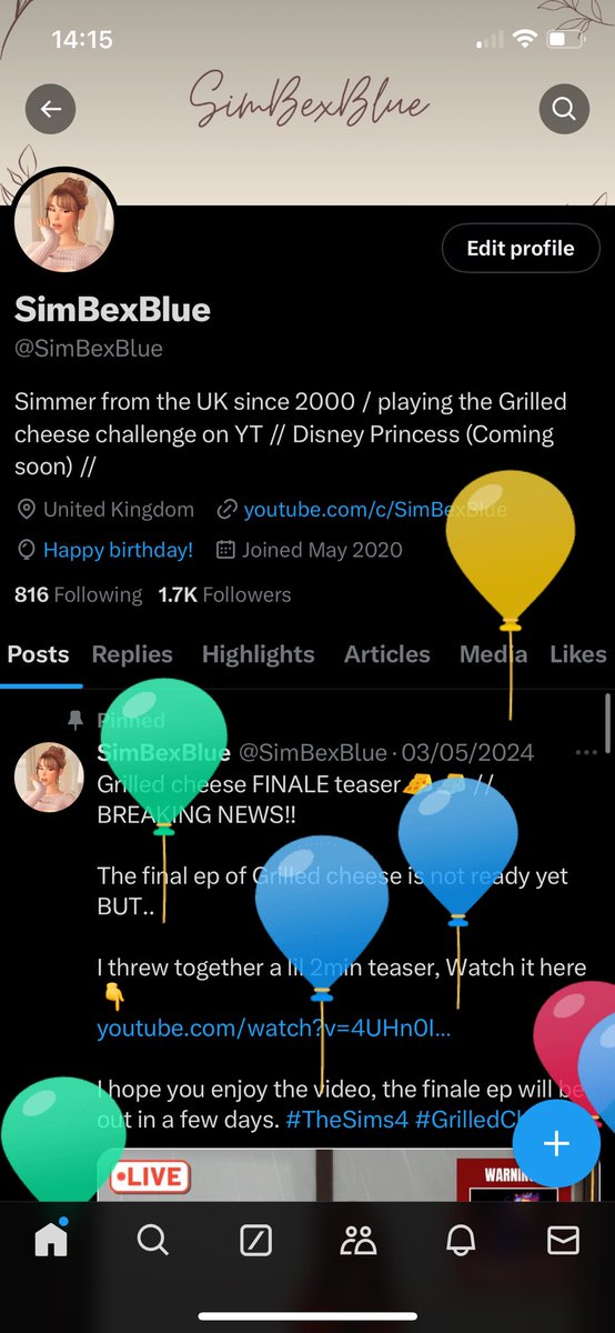 I’ve been taken out these past few weeks by a chest infection! I’m feeling a bit better though! And it’s my birthday 🎈 💖🍸🥳