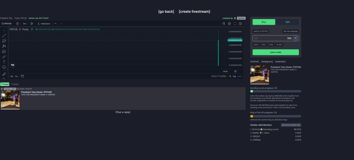 President Tate tweet media