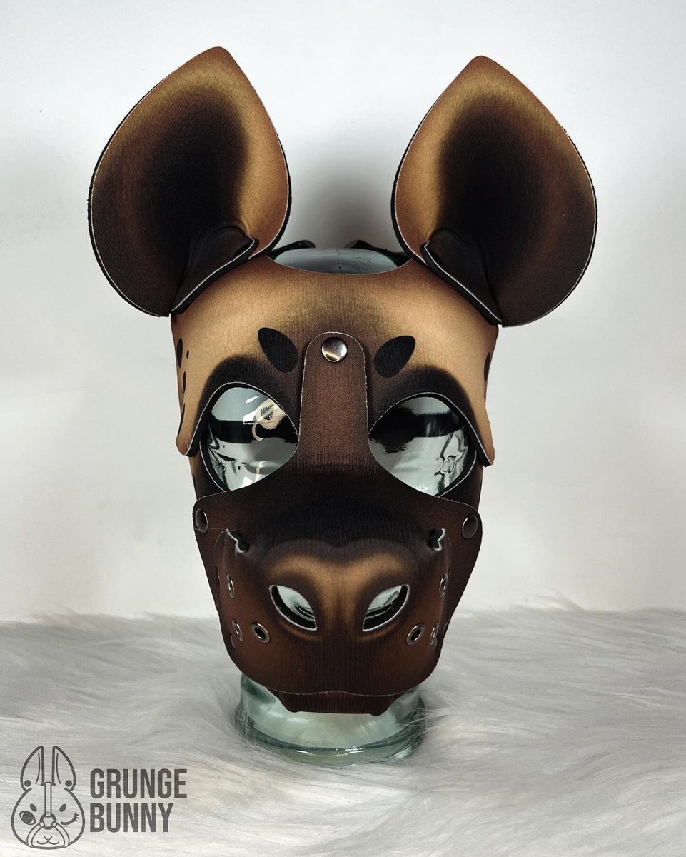 It’s drop day, and with that drop comes YEENS 👹 with optional fangs!! Ahhh!! 
Striped &amp; Spotted Hyenas will be up this evening, 10pm London time/BST, 8th June. Check your time zone so you don’t miss it! This is a big one with over 50 hoods 🤩🥳

#grungebunny #grungebunnygear