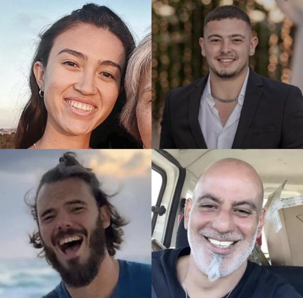 DreyfusJames's tweet photo. Noa Argamani
Almog Meir Jan
Andrey Kozlov
Shlomi Ziv

Overjoyed to see you all. ❤️❤️ https://t.co/4K2mnL0fLj