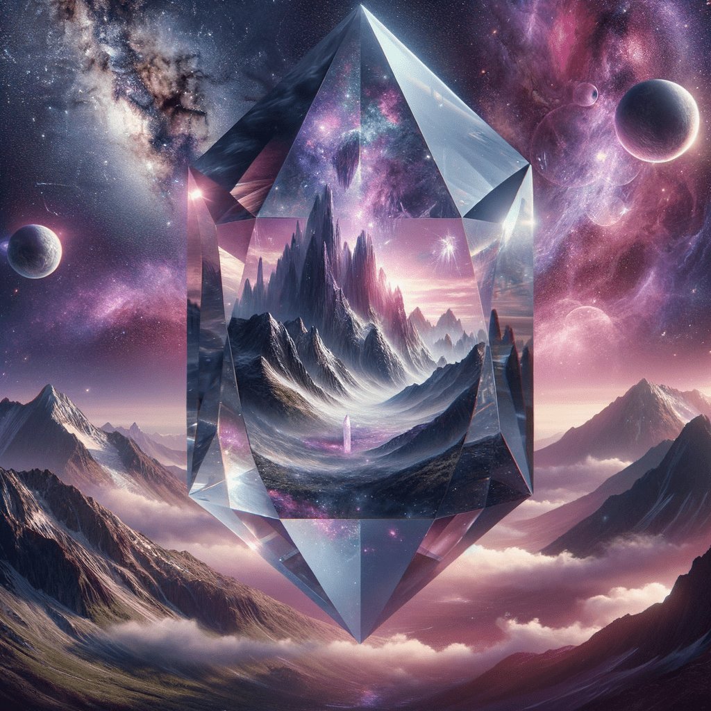 NemesisGustavo's tweet photo. Crystal Cosmos

Step into a new dimension with https://t.co/n33oxSVOmM
Given the Crystal Cosmos, where the wonders of the universe converge within a single crystal. Each facet holds a story, each star a dream. #CosmicArt #CrystalCosmos #whatwideai https://t.co/8fcWu16TBv