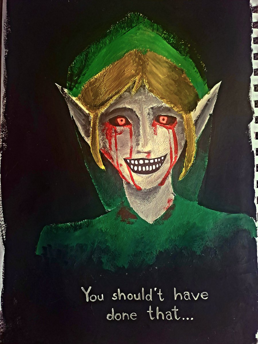 AFreak045's tweet photo. Ben Drowend 👾 #painting #creepypasta #bendrowend https://t.co/asyxldPeBC