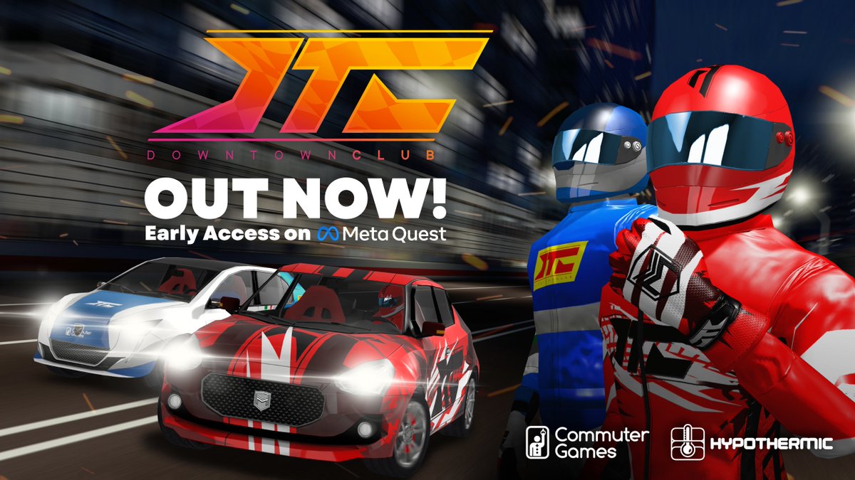 🏁 Downtown Club is OUT NOW for Meta Quest! 🏁
Get it here: vr.meta.me/s/250t1VYBeaPq…

Grab the virtual wheel, shifter and handbrake, take full control of your car and challenge fierce opponents in this motorsport game built for standalone VR!
#vr #metaquest