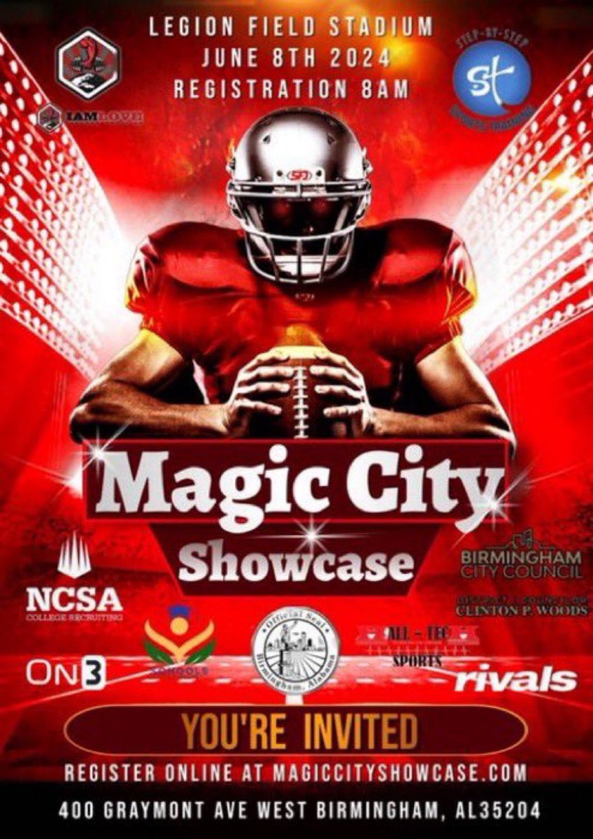 CaydenAdkins2's tweet photo. Excited to be With @CoachL__ and The Stepper Family Today!! Loved and grateful for them letting me work out with them as much as I could this offseason! #NoOffSeason #AlwaysGrinding #MagicCityShowcase @coachrsigler @DownSouthFb1 @HallTechSports1 @ScoutFball @UnLockYourGame @YellowhammerFB @SouthernCharmSp @MacCorleone74