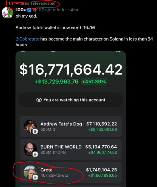 TopGreta's tweet photo. MIGHT BURN HIS 50% OF THE SUPPLY https://t.co/JZZXgkYgxL