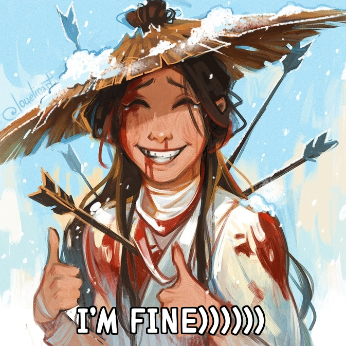 Xie Lian as a state of mind, Xie Lian as a way of life 💔

#XieLian #tgcf #fanart