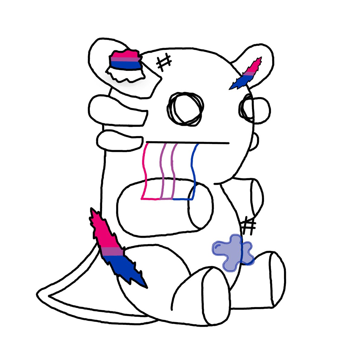 Happy Pride Month! 💗💜💙

#LGBT #Bi #Pride #Axolotl #DigitalArt