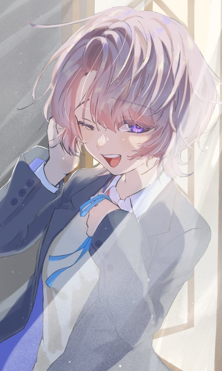 trash_0202's tweet image. 前髪から透けて見える麻央の瞳が好き
 #学マス