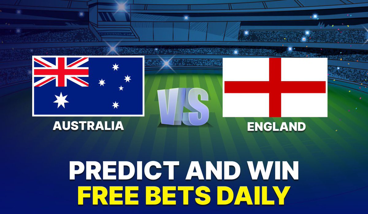 🏏 Predict &amp; Win Freebet Daily! 🏏

Get ready for the Australia vs. England T20 showdown and predict the following bet markets to win: bc.game/sports?bt-path…

1- Match Winner (incl. super over)
2- Top Batter
3- Top Bowler

Reply with your predictions including user ID and stand